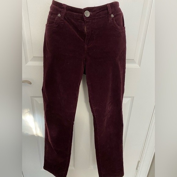 Kut from kloth Maroon corduroys, Size 8 - Picture 2 of 6